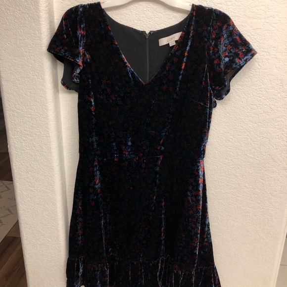 Loft Velvet Dress - Picture 2 of 7